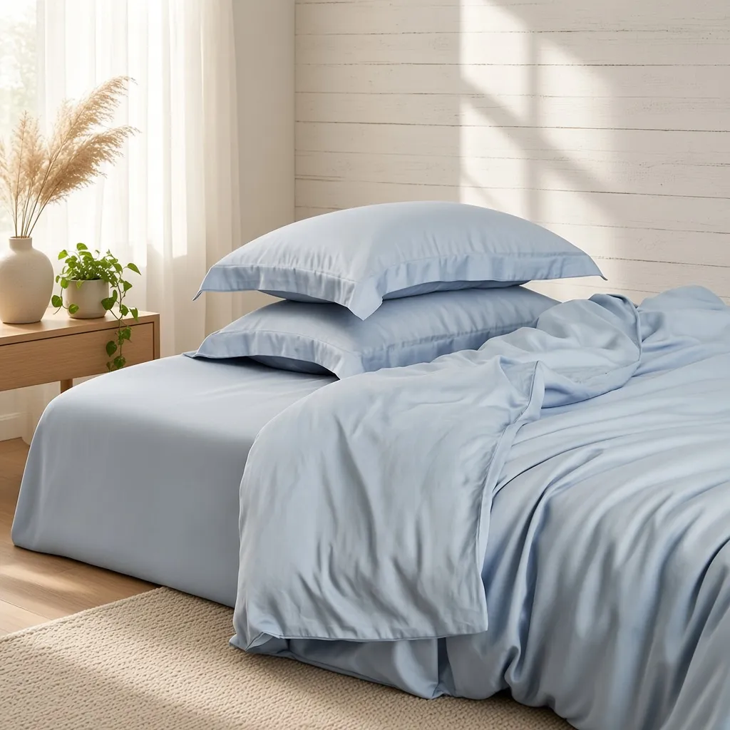 Solid Tencel Silky Bedding Set