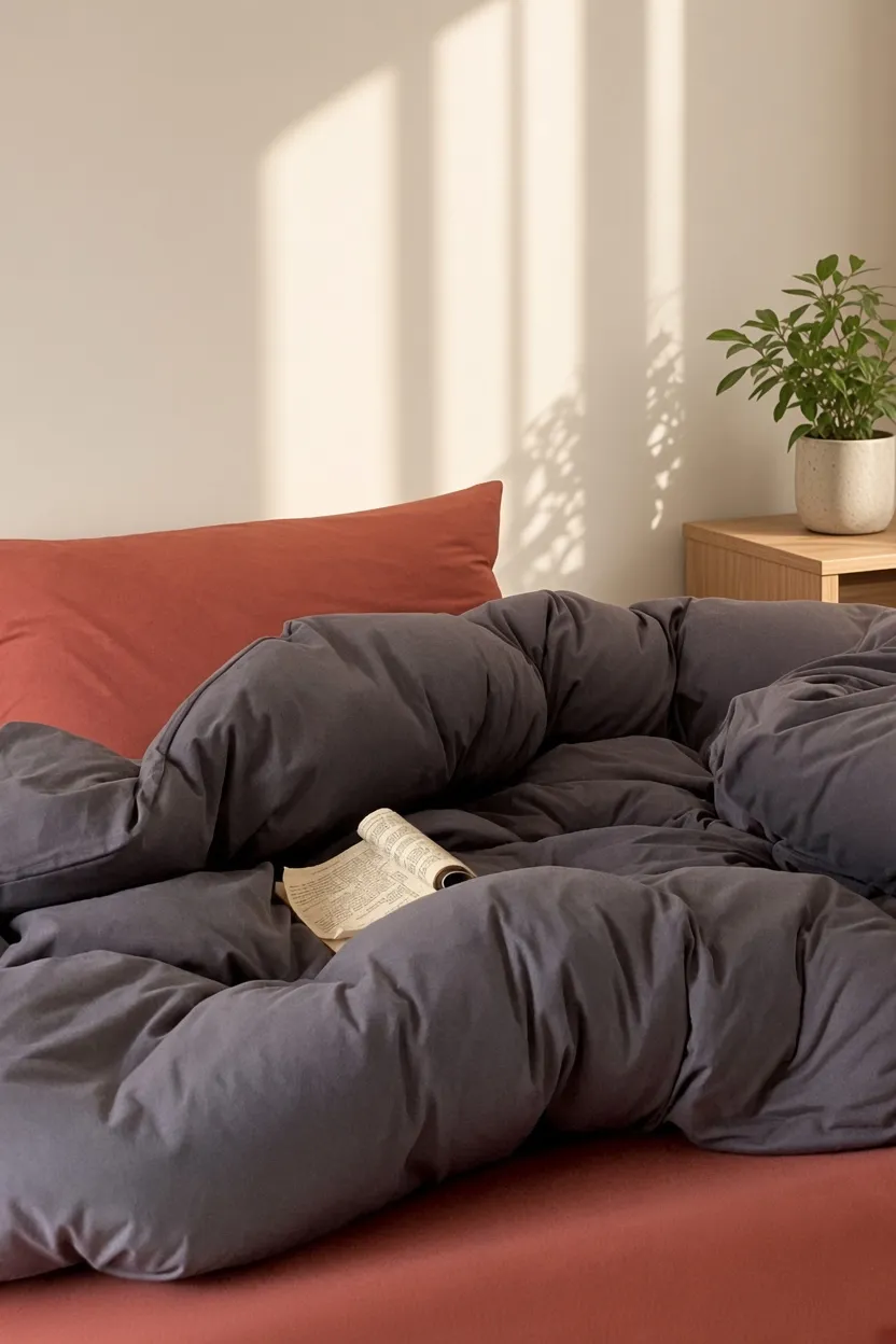 Mixed Color Jersey Knit Breathable Bedding Set