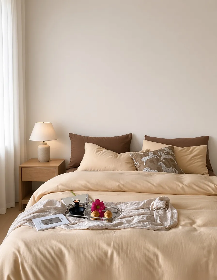 Minimalist Cotton Washed Double Layer Bedding Bundle