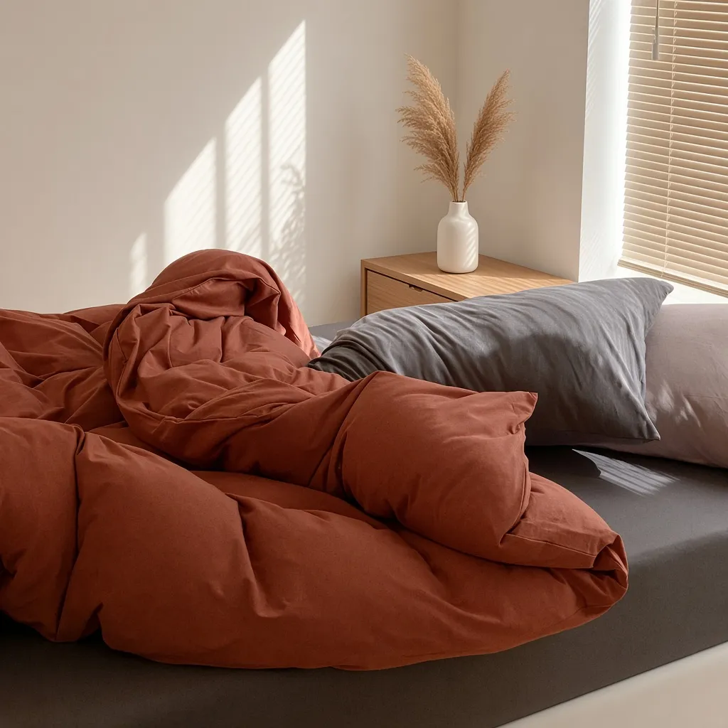 Mixed Color Jersey Knit Breathable Bedding Set