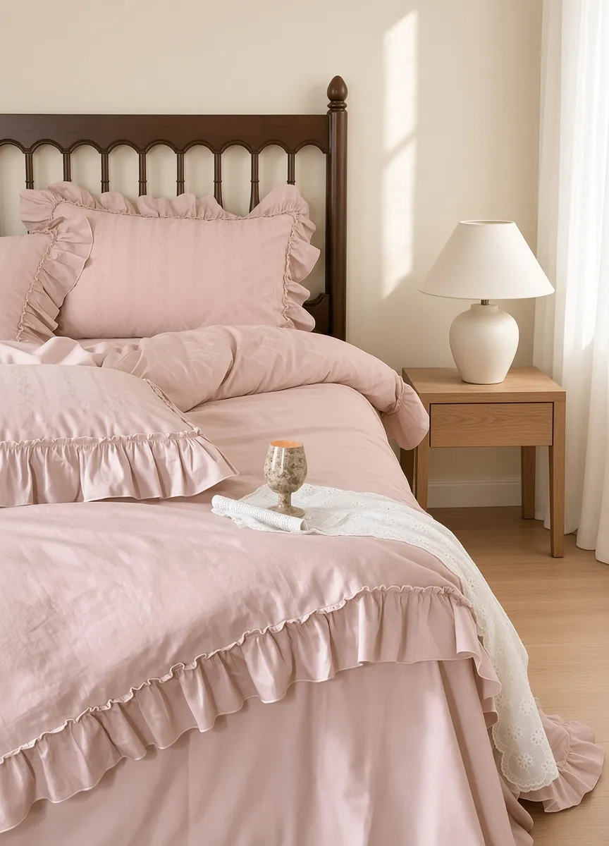 Floral Ruffle Bedding Bundle