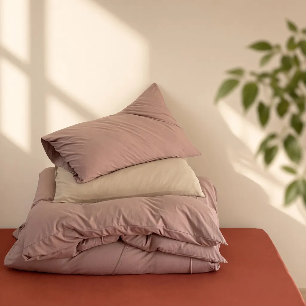 Mixed Color Jersey Knit Breathable Bedding Set