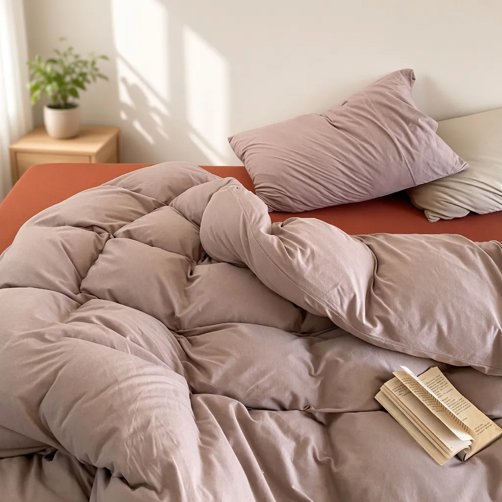 Mixed Color Jersey Knit Breathable Bedding Set