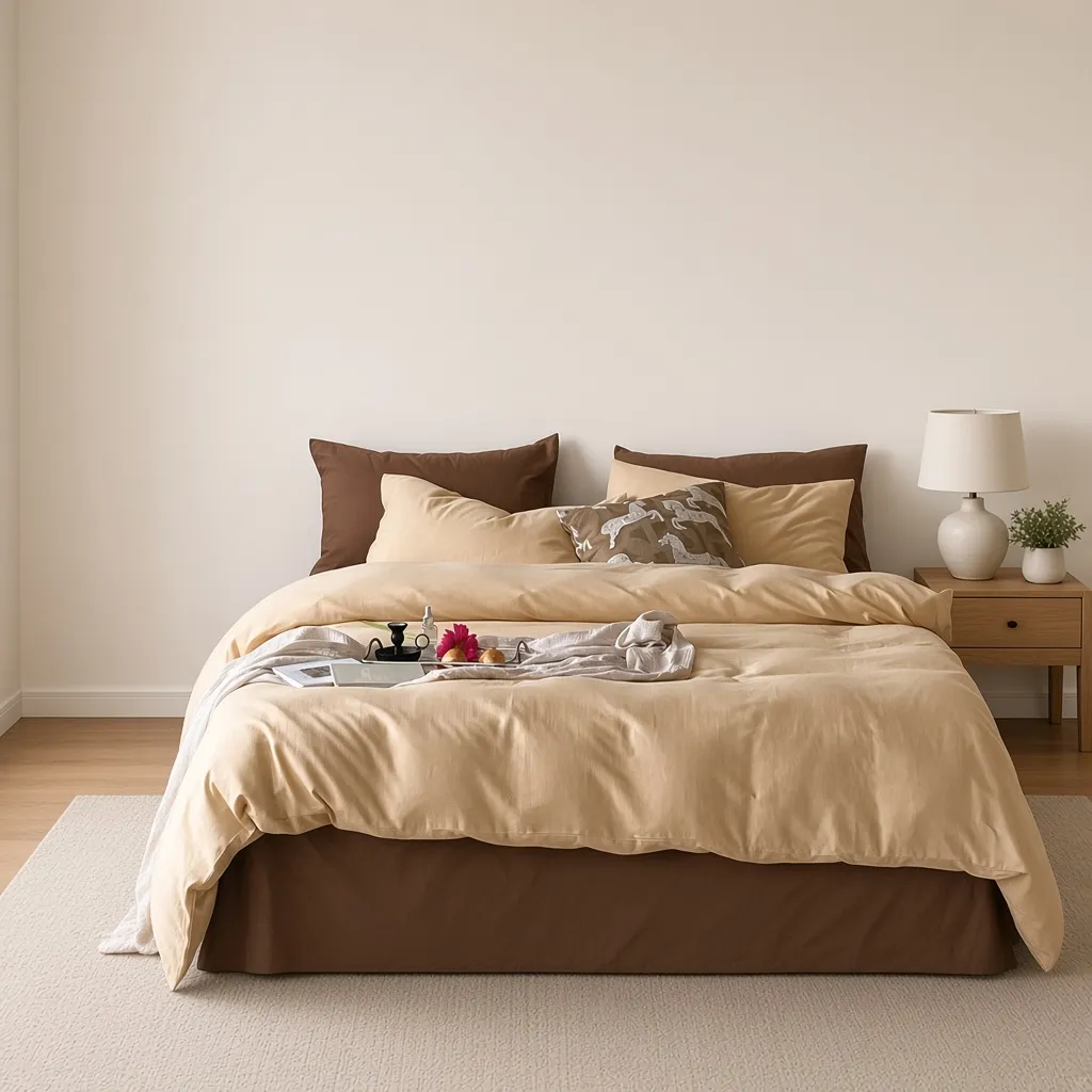 Minimalist Cotton Washed Double Layer Bedding Bundle