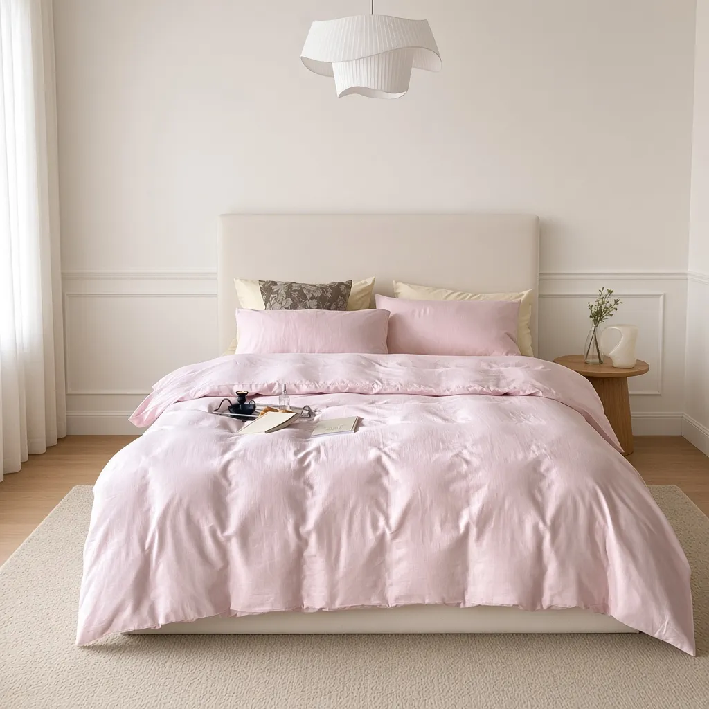 Minimalist Cotton Washed Double Layer Bedding Bundle