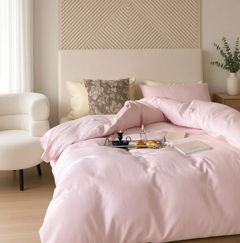 Minimalist Cotton Washed Double Layer Bedding Bundle