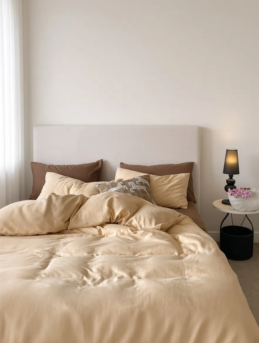 Minimalist Cotton Washed Double Layer Bedding Bundle