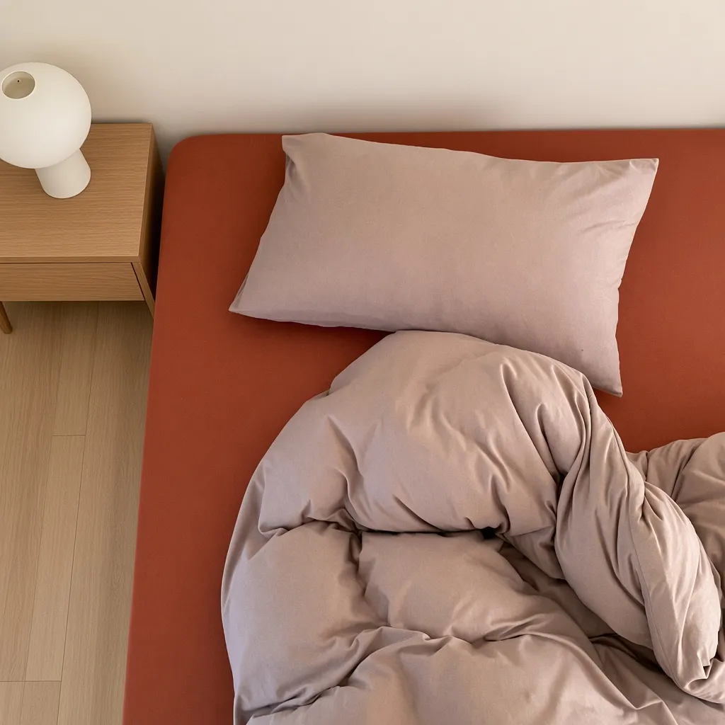 Mixed Color Jersey Knit Breathable Bedding Set