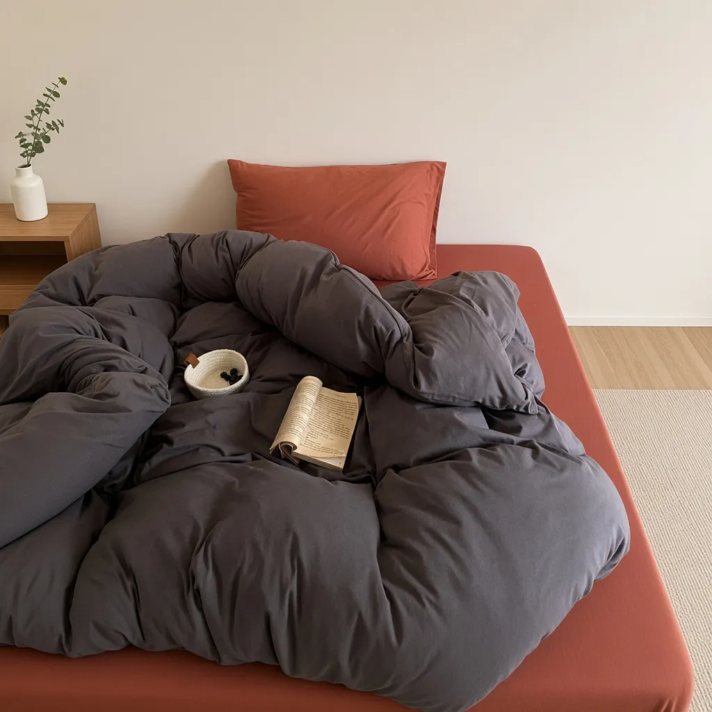 Mixed Color Jersey Knit Breathable Bedding Set