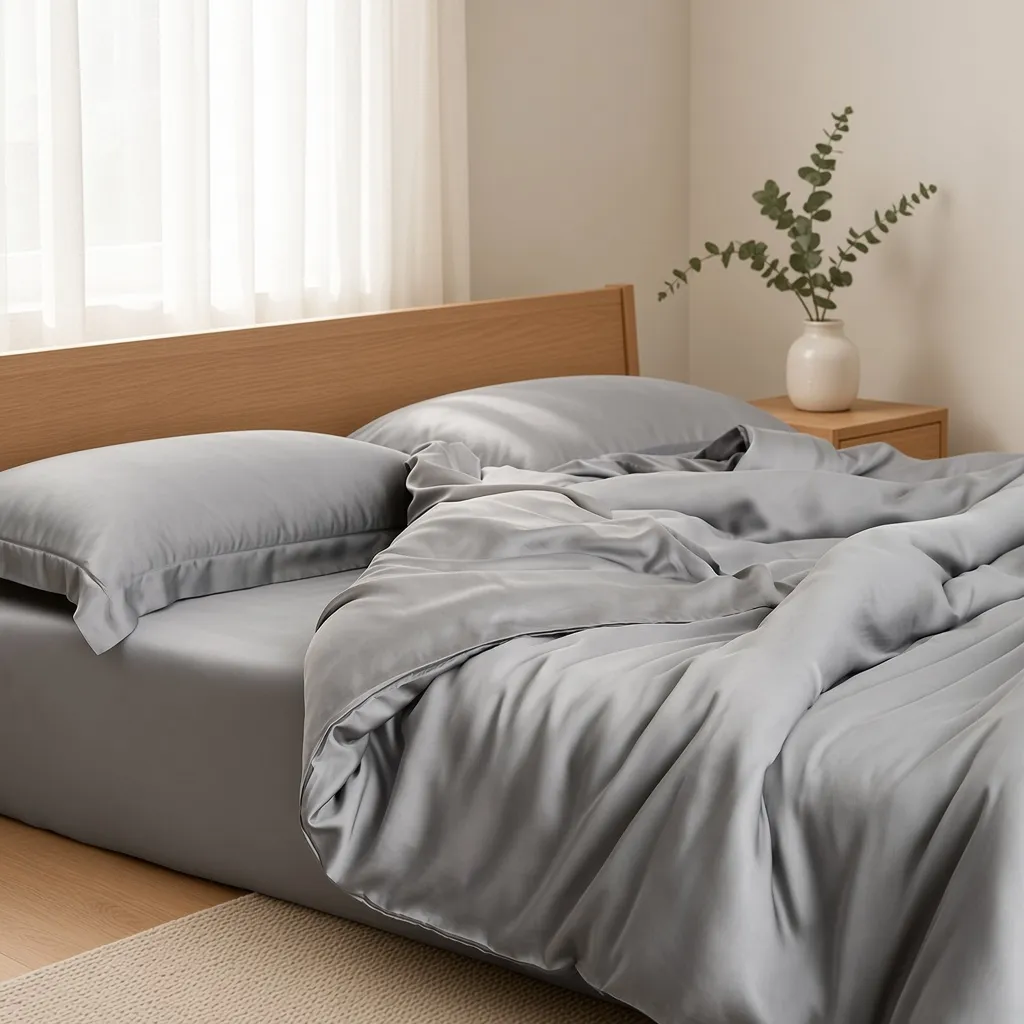 Solid Tencel Silky Bedding Set