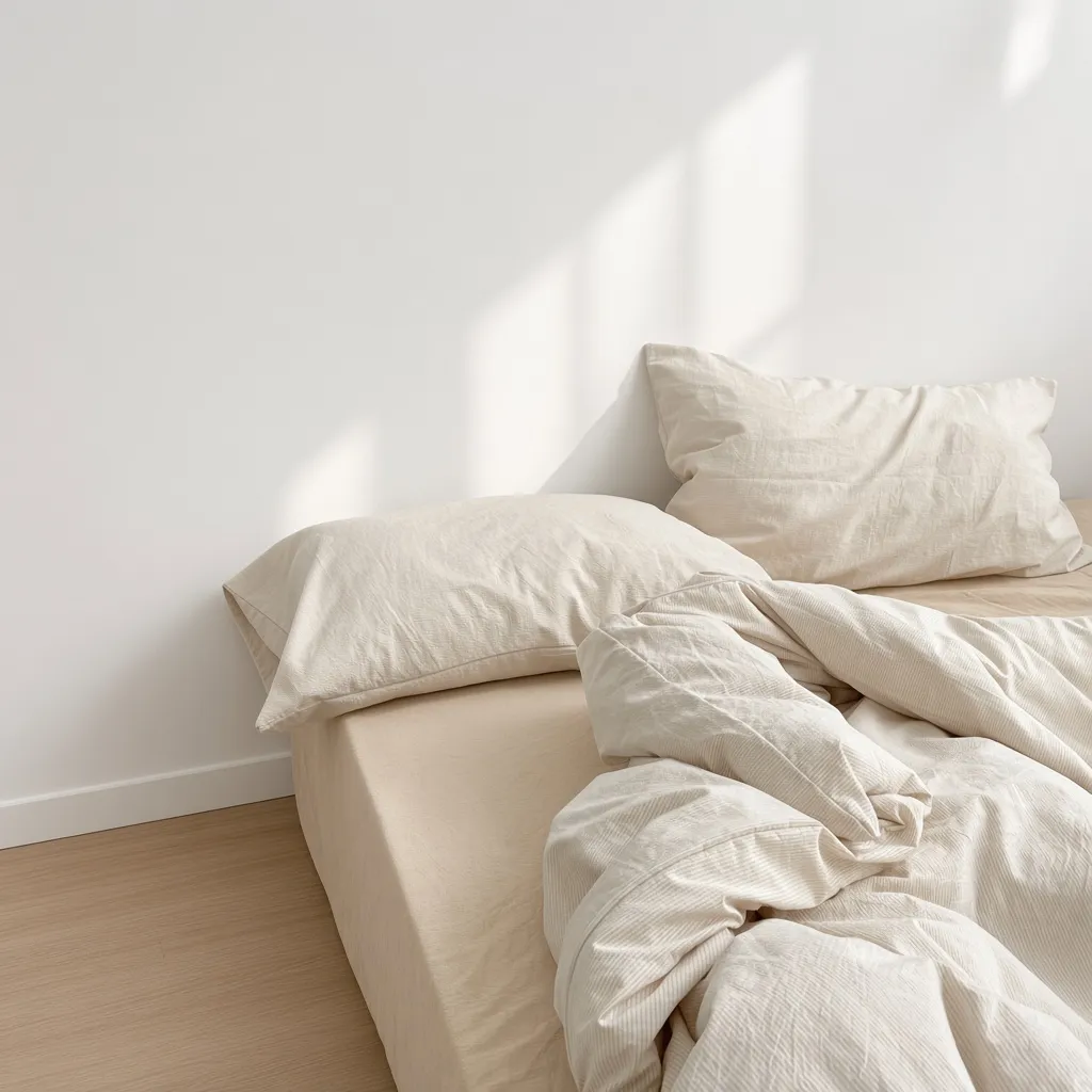 Minimalist Mixed Gingham Cotton Washed Breathable Bedding Set