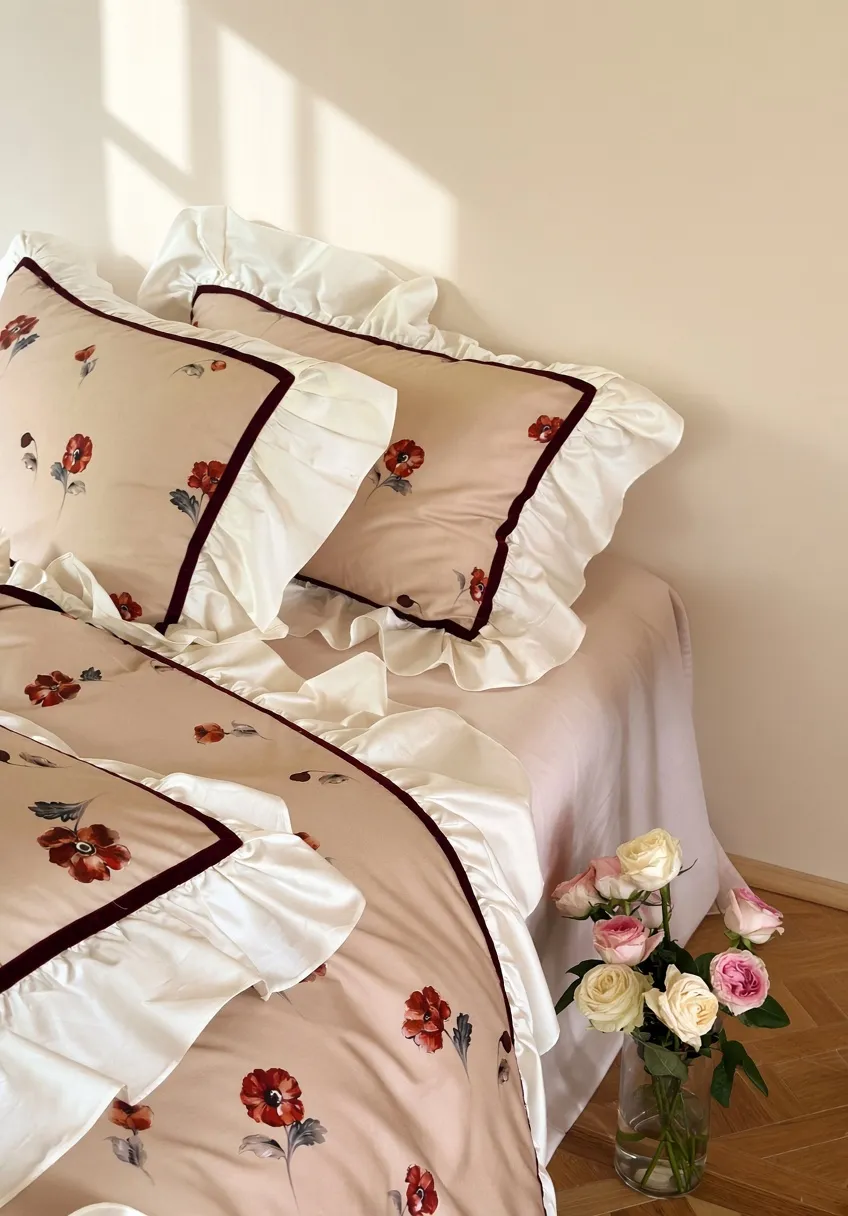 Floral Ruffled Bedding Bundle