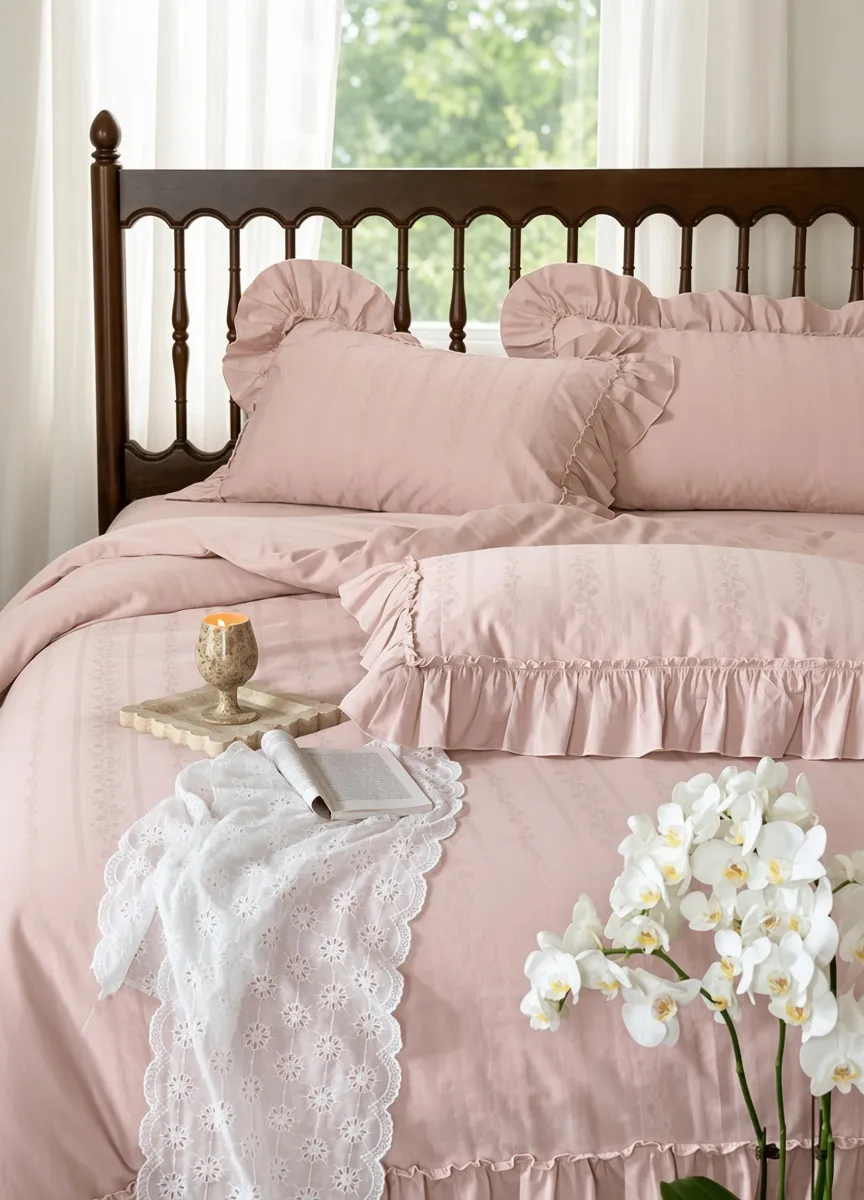 Floral Ruffle Bedding Bundle